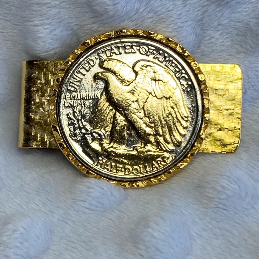 Walking Liberty Half Dollar Coin Money / Credit Card Clip